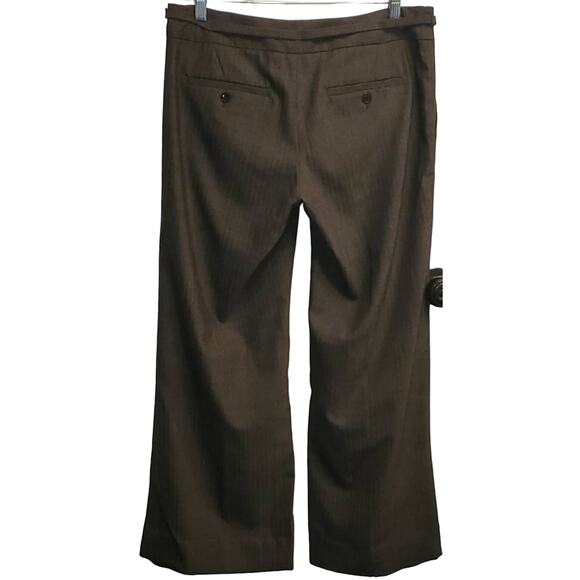 Gap gray Stretch Baggy Wide Leg Wool Trousers Size 8 Regular - Picture 4 of 7